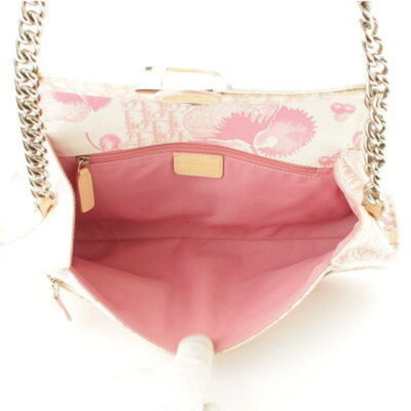 Christian Dior Trotter Chain Shoulder Bag Pink - Picture 4 of 10